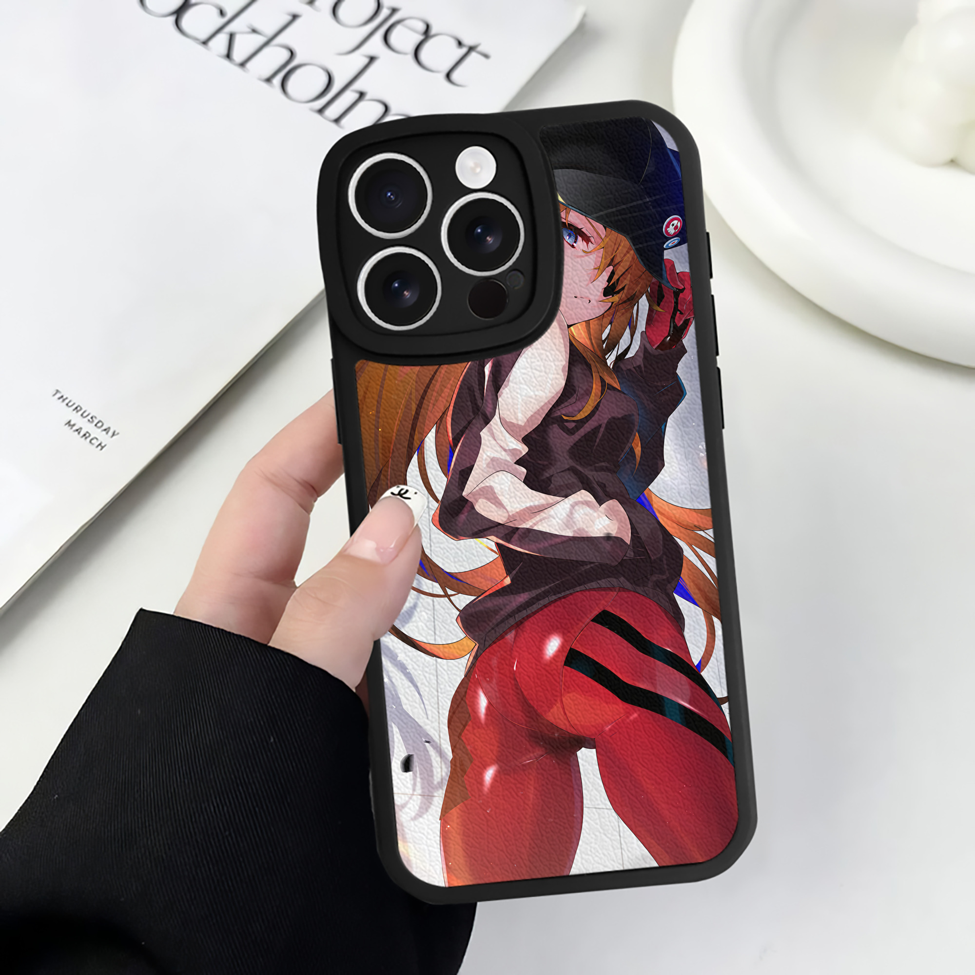 （画像用） EVA 新世紀エヴァンゲリオン 【iPhone 16シリーズ対応】シリコンスマホケース（レザー調） 材質：シリコン